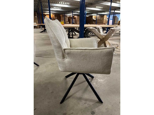 Dining chair (6x) dynasty. in touch ivory 360 autoreturninig - afbeelding 2 van  2