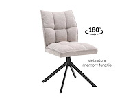 Dining chair (6x)in boucle creme side chair - afbeelding 1 van  1
