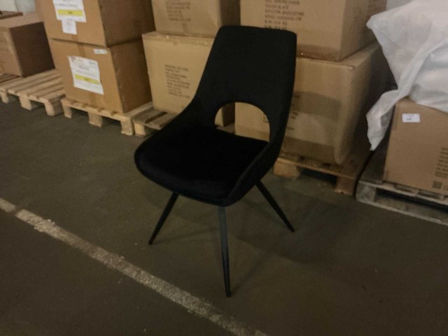 Dining chair black draaibare eetkamerstoel (4x) - afbeelding 1 van  5