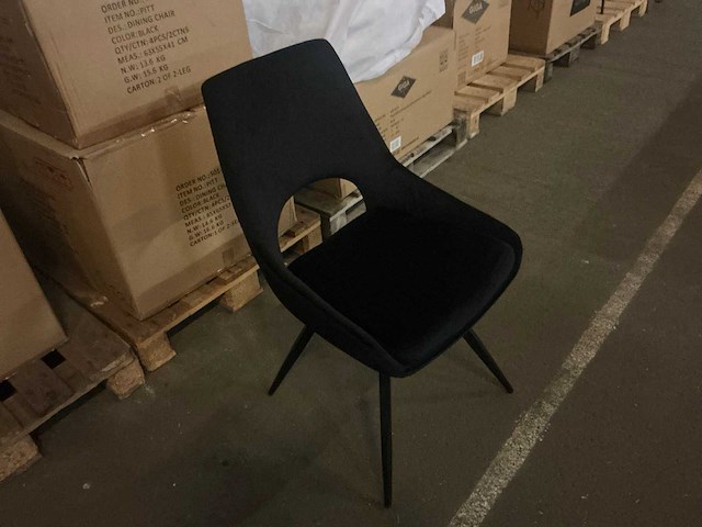 Dining chair black draaibare eetkamerstoel (4x) - afbeelding 3 van  5