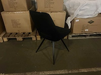 Dining chair black draaibare eetkamerstoel (6x) - afbeelding 1 van  2