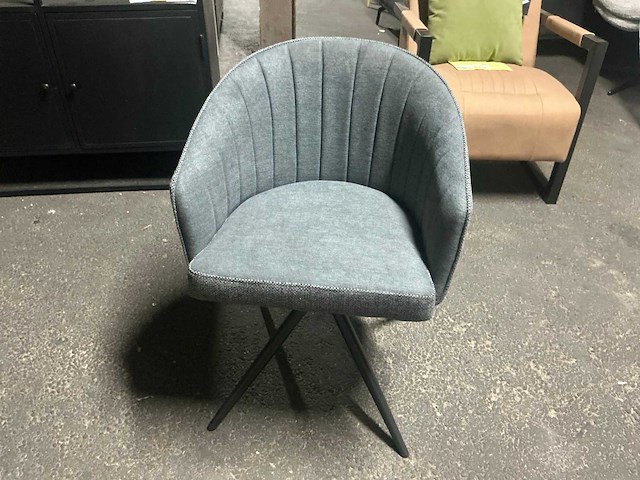 Dining chair bologna prado 16 grijs draaibare eetkamerstoel (4x) - afbeelding 2 van  6