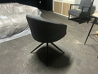 Dining chair bologna prado 16 grijs draaibare eetkamerstoel (4x) - afbeelding 4 van  6