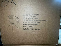 Dining chair bologna prado 16 grijs draaibare eetkamerstoel (4x) - afbeelding 6 van  6