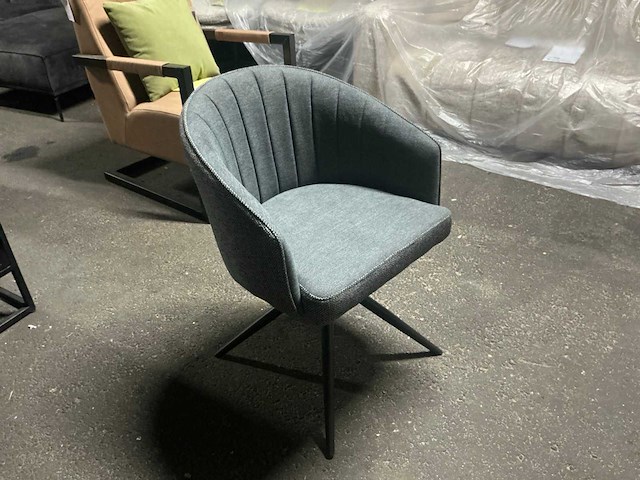 Dining chair bologna prado 16 grijs draaibare eetkamerstoel (6x) - afbeelding 3 van  6