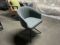 Dining chair bologna prado 16 grijs draaibare eetkamerstoel (6x) - afbeelding 3 van  6