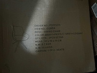 Dining chair cobra eetkamerstoel (4x) - afbeelding 5 van  5