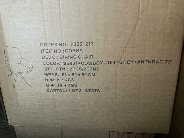 Dining chair cobra eetkamerstoel (6x) - afbeelding 7 van  7