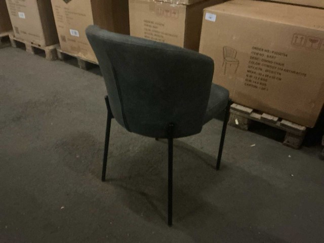 Dining chair cowboy antraciet 104 eetkamerstoel (6x) - afbeelding 5 van  6