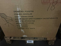 Dining chair douglas grijs cowboy antraciet draaibare eetkamerstoel (6x) - afbeelding 4 van  4