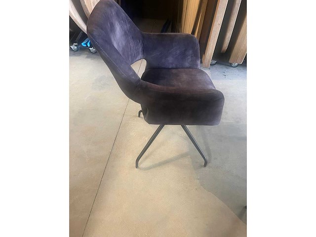 Dining chairs (24x)dining chair velvet grijs auto return - afbeelding 1 van  3