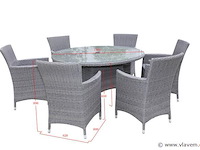 Dining set 7-delig - afbeelding 3 van  3
