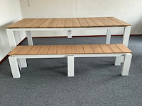 Dining-set suns, savona 340, matt white - afbeelding 1 van  5
