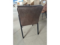 Dining stoel (4) maxfurn grijze weefstof met beuge - afbeelding 1 van  1
