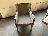 Dining wicker tuinstoel (6x) - afbeelding 1 van  4