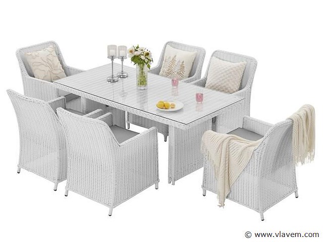 Diningset 7-delig - afbeelding 1 van  4