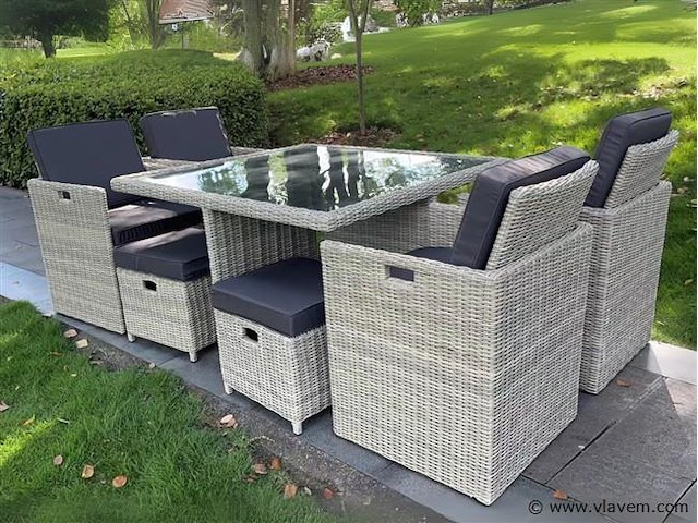Diningset 9-delig - afbeelding 1 van  3