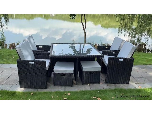 Diningset 9-delig - afbeelding 1 van  3