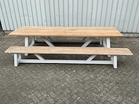 Diningset met 2 banken