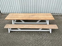 Diningset met 2 banken - afbeelding 2 van  9