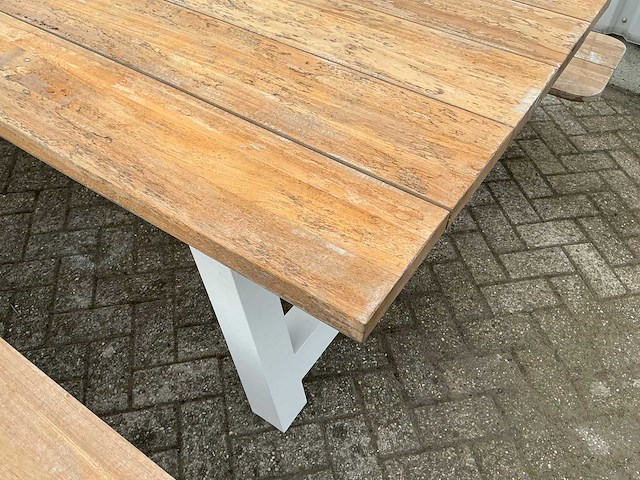 Diningset met 2 banken - afbeelding 4 van  9