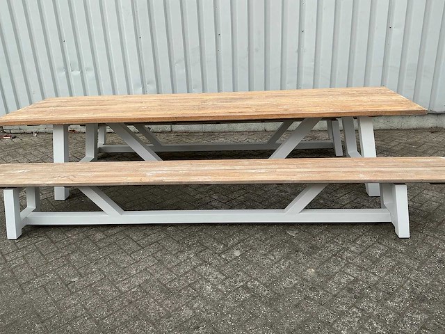 Diningset met 2 banken - afbeelding 6 van  9