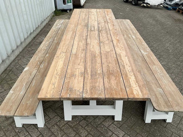 Diningset met 2 banken - afbeelding 8 van  9