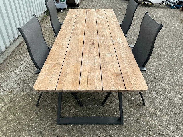 Diningset met 4 recliners - afbeelding 2 van  2