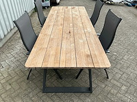 Diningset met 4 recliners - afbeelding 2 van  2