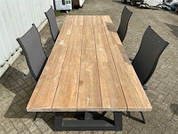 Diningset met 4 recliners - afbeelding 3 van  7