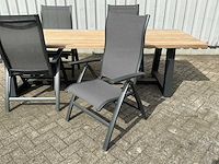 Diningset met 4 recliners - afbeelding 6 van  7