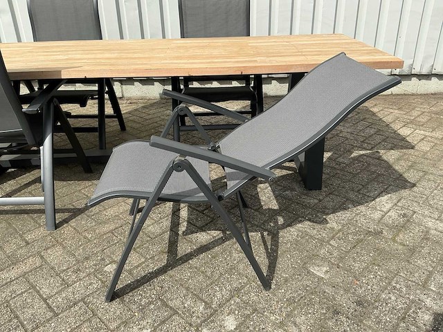 Diningset met 4 recliners - afbeelding 7 van  7