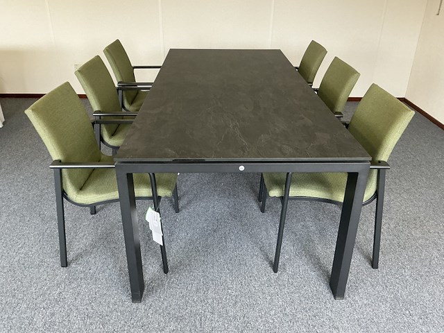 Diningset, suns, savona/carbon stone mrg, stone mrg - afbeelding 1 van  8