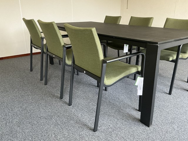 Diningset, suns, savona/carbon stone mrg, stone mrg - afbeelding 4 van  8
