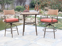 Diningset vonato elevato antraciet/bruin