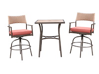 Diningset vonato elevato antraciet/bruin - afbeelding 2 van  3