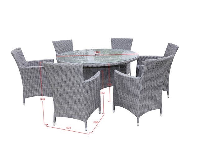 Diningset vonato, lunaro, grijs - afbeelding 3 van  3