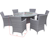 Diningset vonato, lunaro, grijs - afbeelding 3 van  3