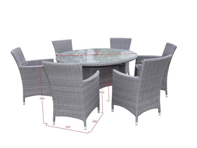 Diningset vonato, lunaro, grijs - afbeelding 3 van  3