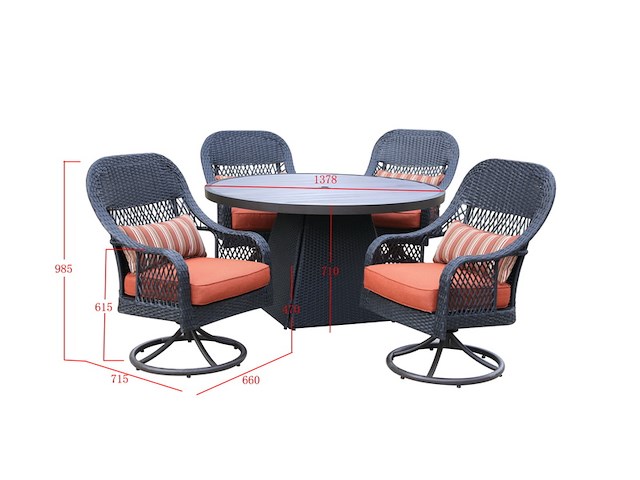 Diningset vonato, solaro, antraciet - afbeelding 3 van  3