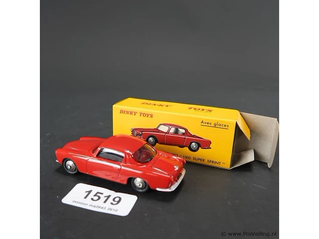 Dinky toys alfa romeo 1900 super sprint (model 24j). in originele doos. atlas - afbeelding 1 van  6