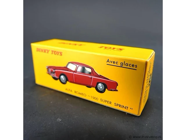 Dinky toys alfa romeo 1900 super sprint (model 24j). in originele doos. atlas - afbeelding 6 van  6