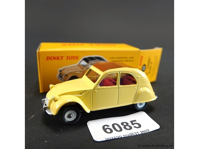 Dinky toys citroën 2cv (model 558). in originele doos. atlas - afbeelding 1 van  6
