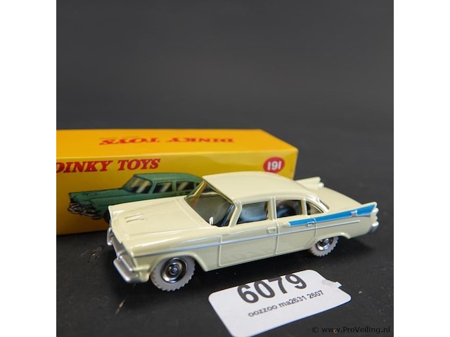 Dinky toys dodge royal sedan (model 191). in originele doos. atlas - afbeelding 1 van  5