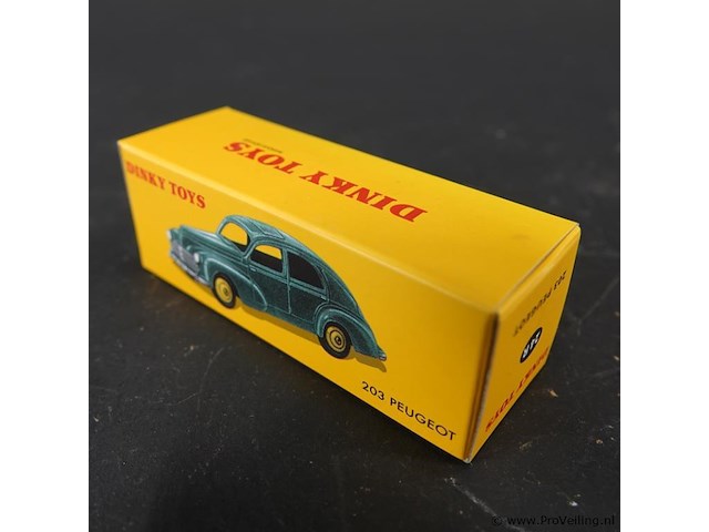 Dinky toys peugeot 203 (model 24r). in originele doos. atlas - afbeelding 5 van  5