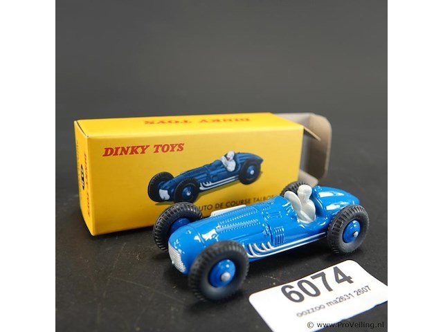 Dinky toys talbot-lago auto de course (racewagen) (model 23h). in originele doos. atlas - afbeelding 1 van  5