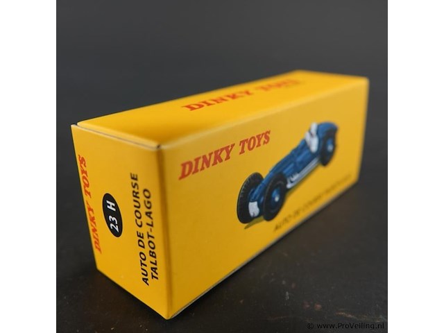 Dinky toys talbot-lago auto de course (racewagen) (model 23h). in originele doos. atlas - afbeelding 5 van  5