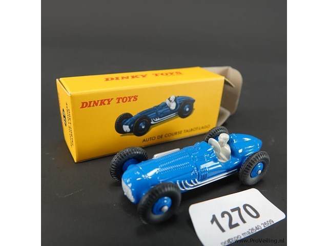 Dinky toys talbot-lago auto de course (racewagen) (model 23h). in originele doos. atlas - afbeelding 1 van  6