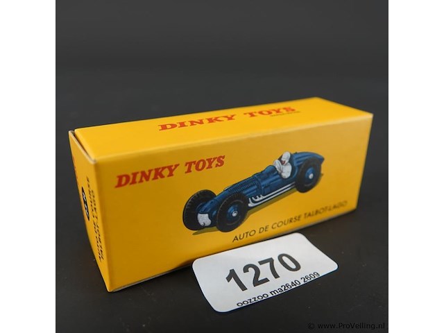 Dinky toys talbot-lago auto de course (racewagen) (model 23h). in originele doos. atlas - afbeelding 6 van  6