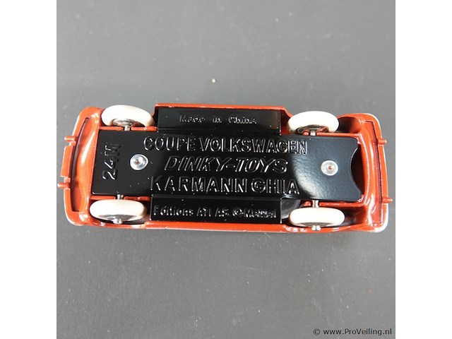 Dinky toys volkswagen karmann ghia coupé (model 24m). in originele doos. atlas - afbeelding 4 van  5